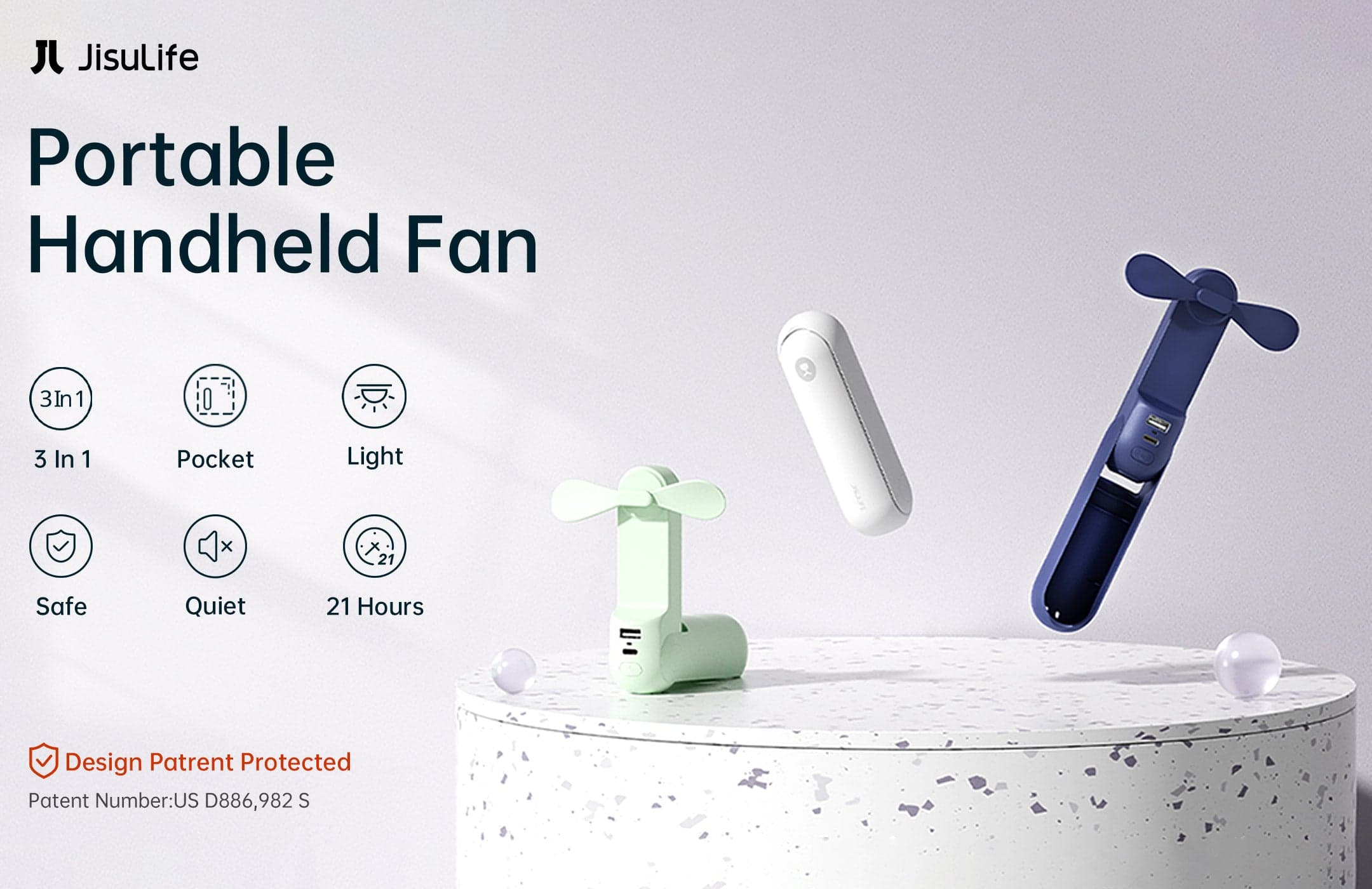 JisuLife Handheld Fan Life8 Plus story banner 1