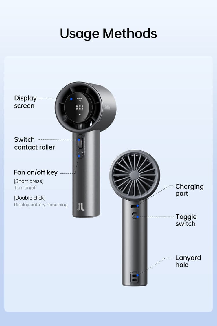 JisuLife Handheld Fan Pro1S (New Version) - 2025 story banner 5